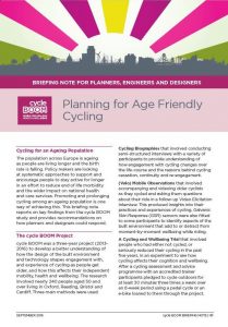 Download Planning for Age Friendly Cycling briefing